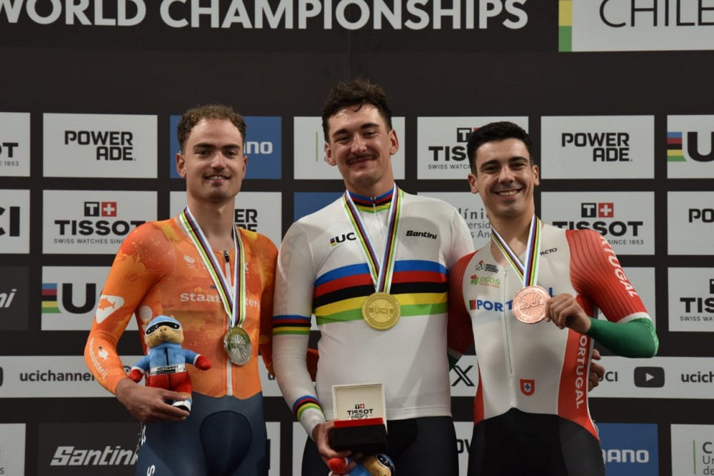 Ciclista luso Iúri Leitão conquista medalha bronze nos mundiais de pista