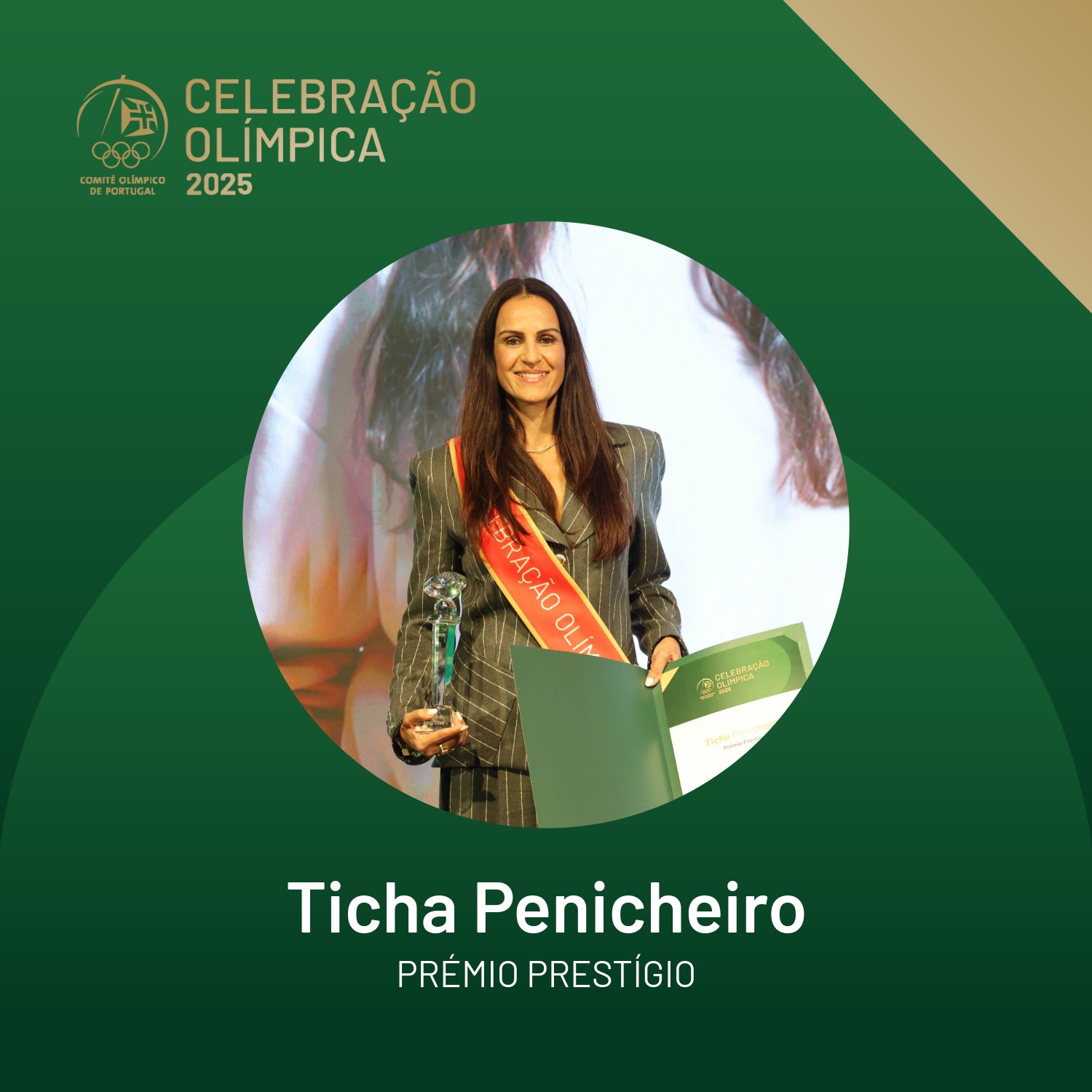 Prémio Prestígio do COP atribuído a Ticha Penicheiro
