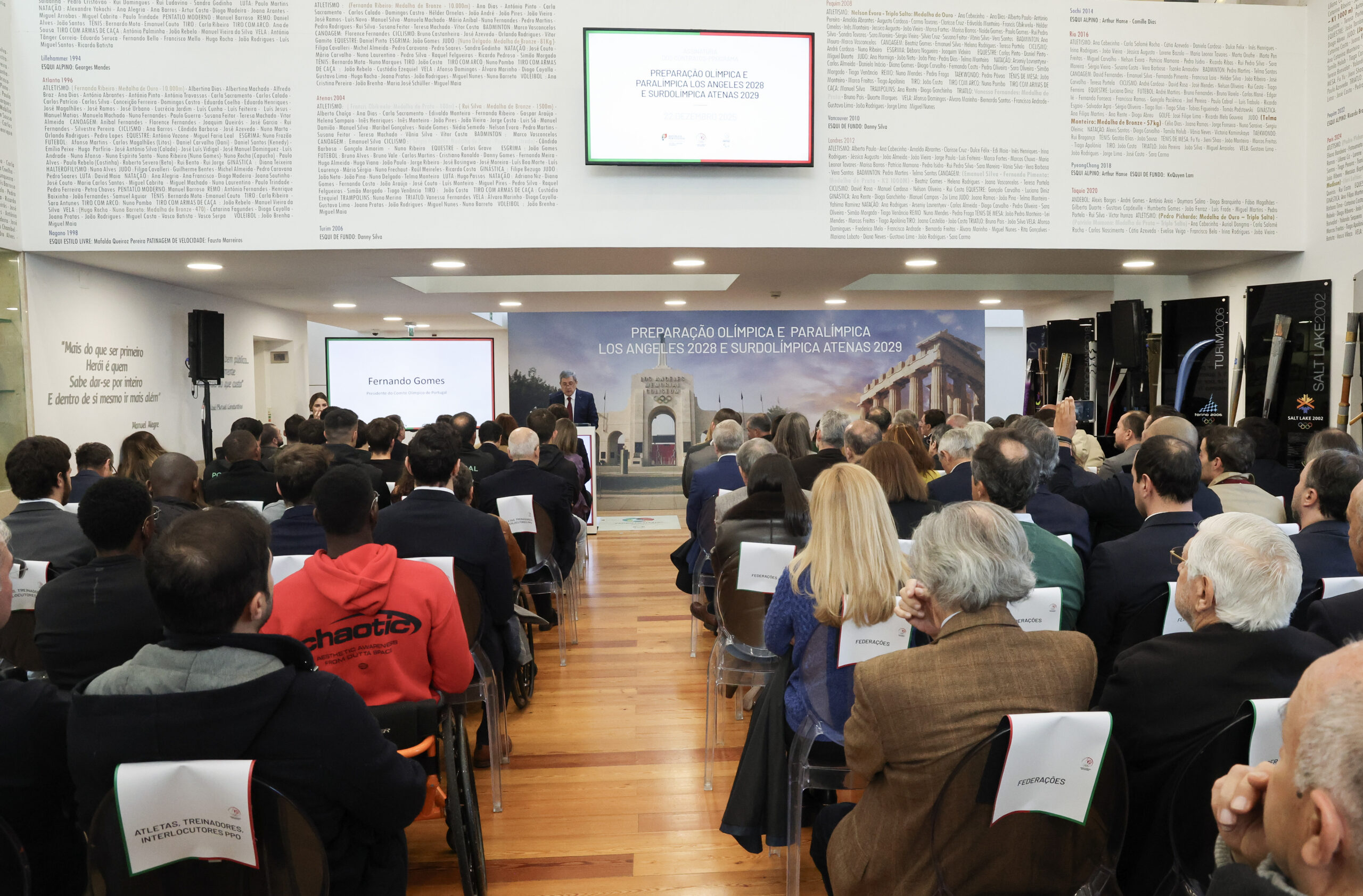 Contratos-programa de preparação  olímpica, paralímpica e surdolímpica assinados no Comité Olímpico de Portugal