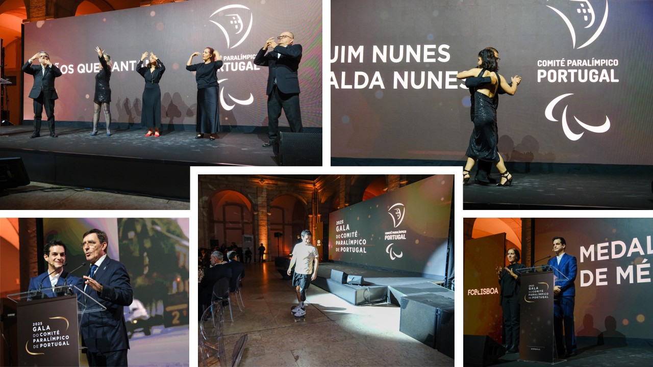 Comité Paralímpico de Portugal premiou melhores do ano em gala realizada no Pátio Galé