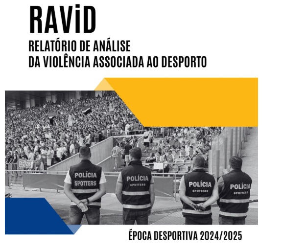 Dados do RAViD indicam que violência no desporto diminuiu quase 20% na época 2024/2025