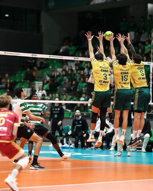 Sporting (masculino) e SC Braga (feminino) perdem nas provas europeias de voleibol