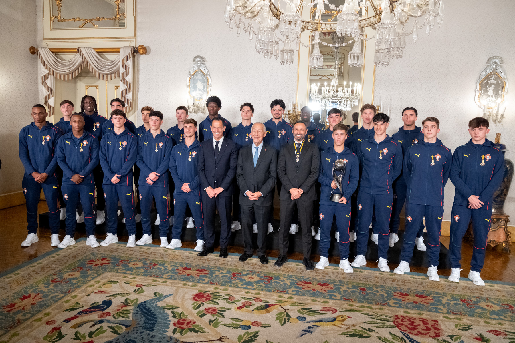 Campeões do mundo de sub-17 foram homenageados em Belém pelo Presidente da República
