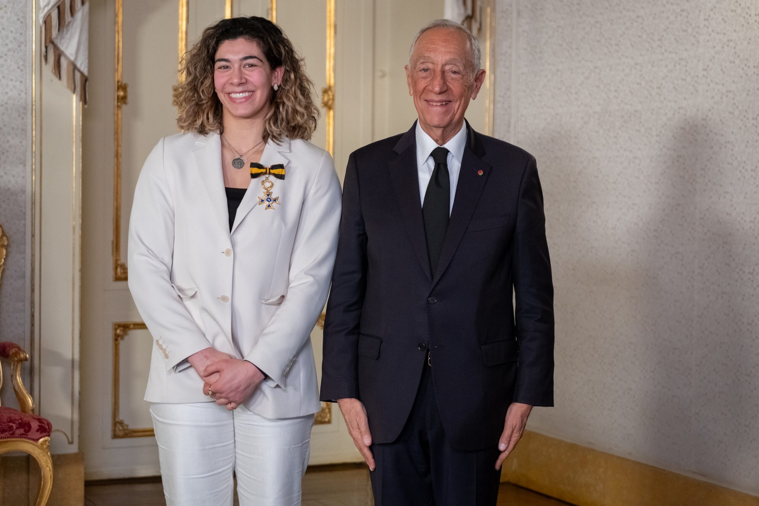 Judoca Patrícia Sampaio condecorada pelo Presidente da República em Belém