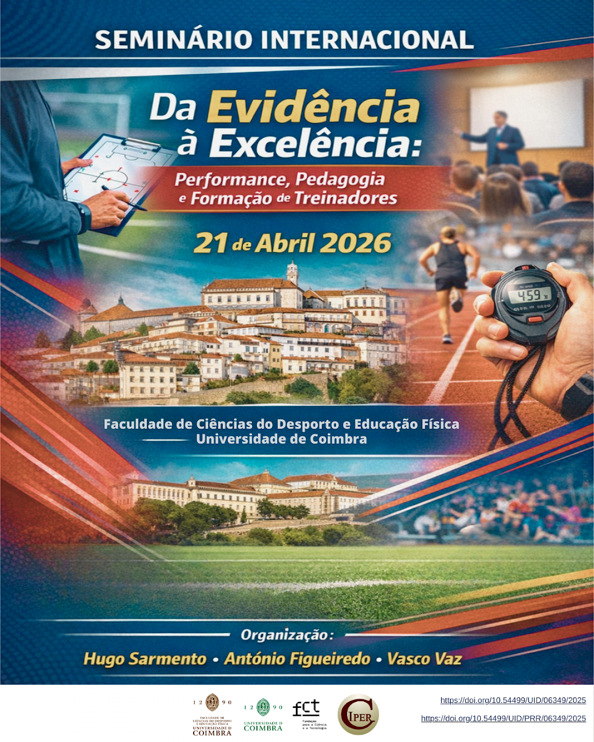 Coimbra será palco a 21 de Abril de seminário dedicado a treinadores, estudantes e profissionais do desporto