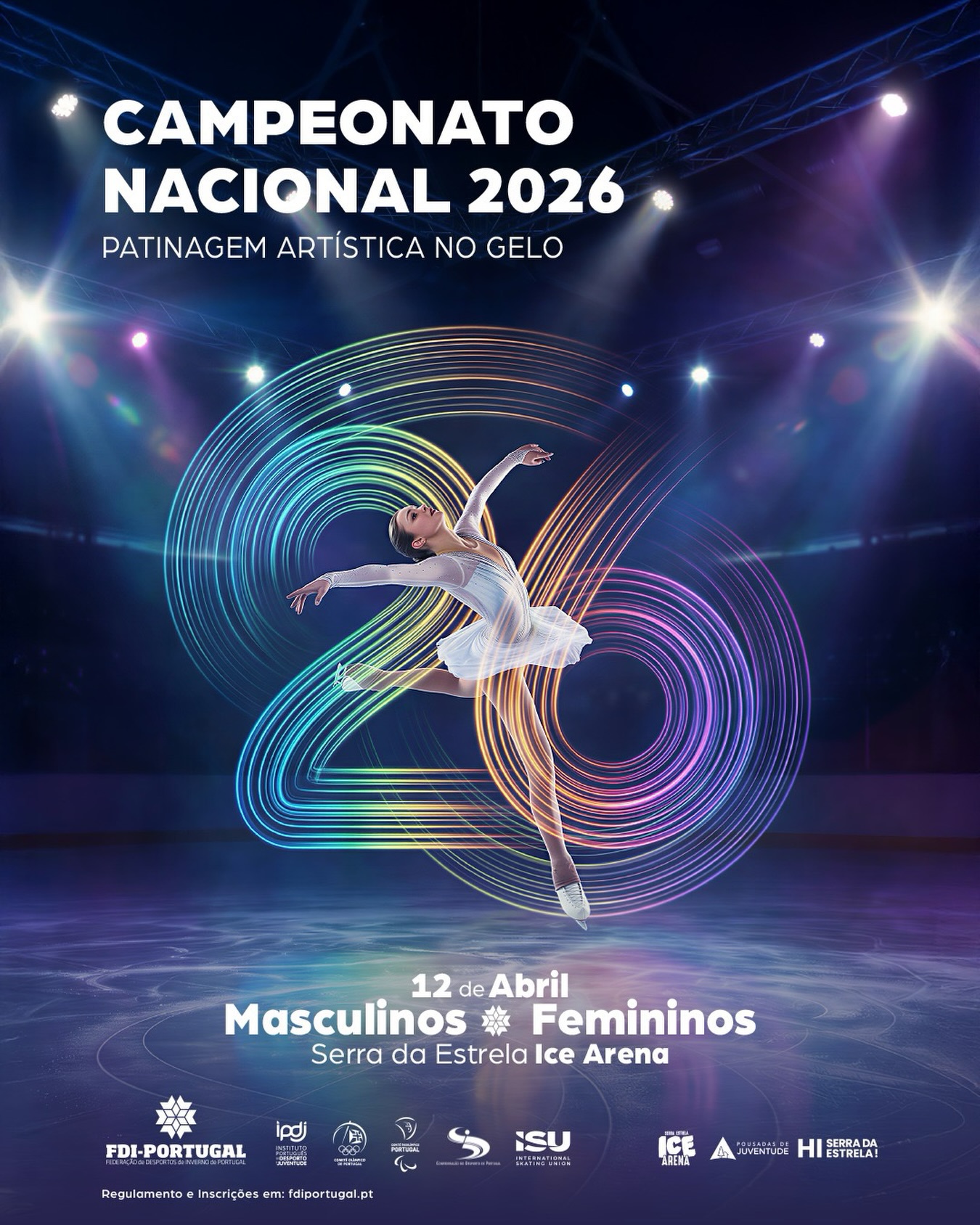Campeonato nacional de patinagem artística no gelo junta 43 patinadores na Serra da Estrela