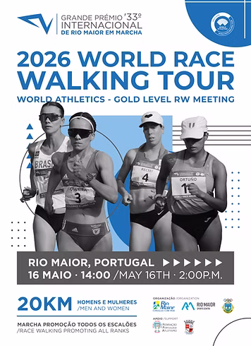 33º GP Internacional de Rio Maior em Marcha realiza-se a 16 de maio