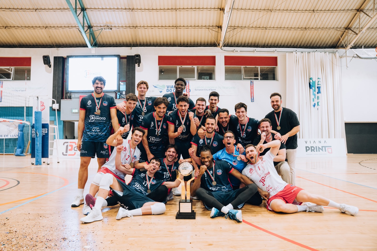 VC de Viana sagra-se campeão da II divisão e volta ao principal campeonato de voleibol