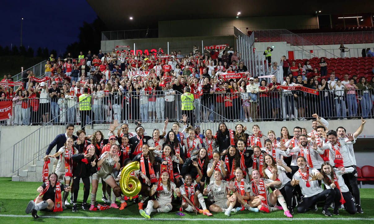 Benfica sagra-se hexacampeão nacional feminino de futebol