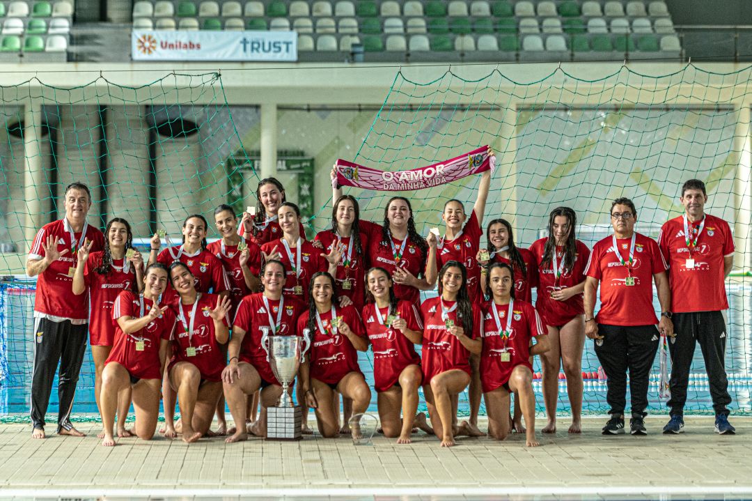Benfica sagra-se heptacampeão de polo aquático feminino e faz o triplete em 2025/2026
