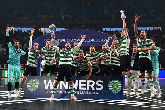 Sporting sagrou-se tricampeão europeu de futsal masculino