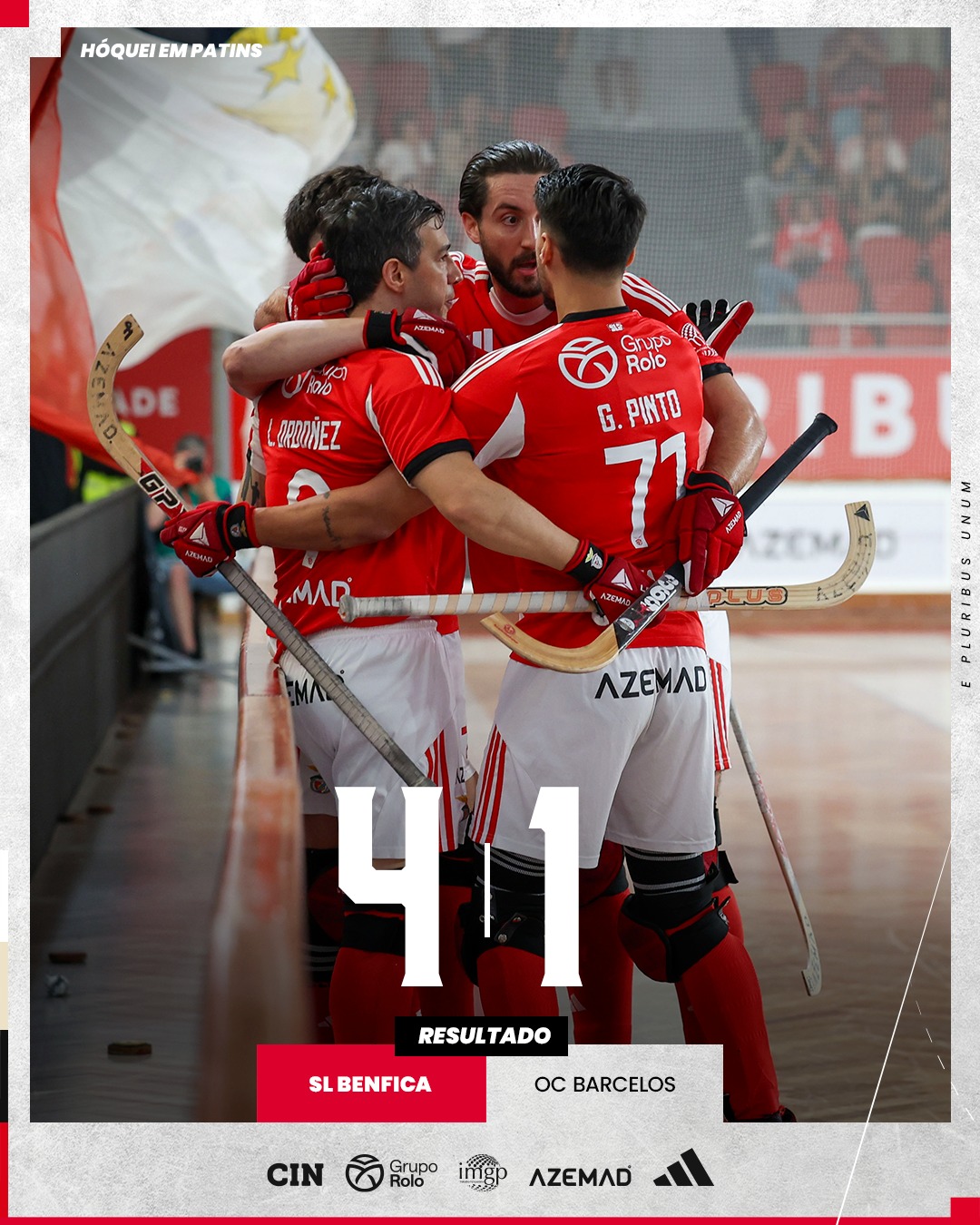 Benfica e Sporting vão discutir título nacional de hóquei em patins masculino