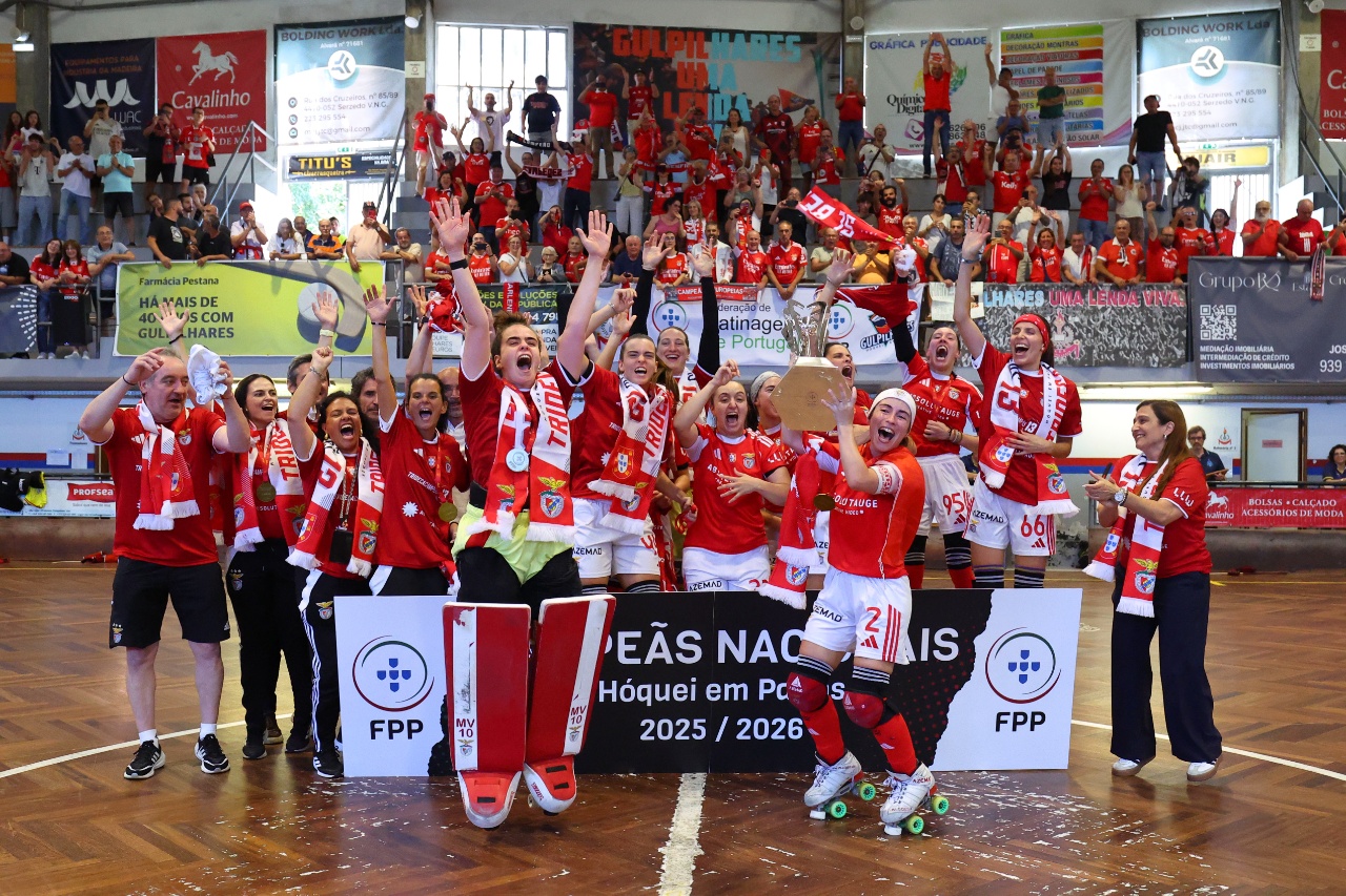 Benfica conquistou 13.º título consecutivo de campeão nacional de Hóquei em Patins Feminino